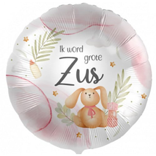 Folieballon "Ik Word Grote Zus"