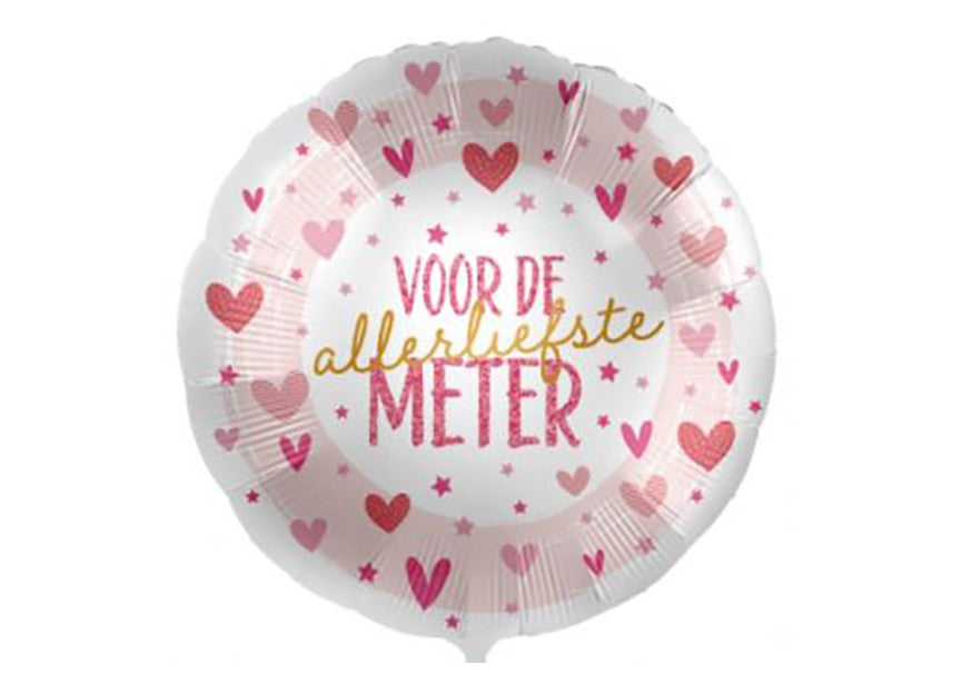 Folieballon "Voor De Allerliefste Meter"