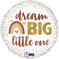 Folieballon "Dream Big Little One" boho regenboog