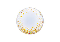 Bubbelballon confetti - goud