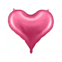 Folieballon "Hart" - roze 29.5x25"