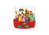 Folieballon "Happy Birthday" Super Mario