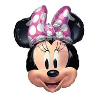 Folieballon "Minnie Mouse" hoofd - roze 26"