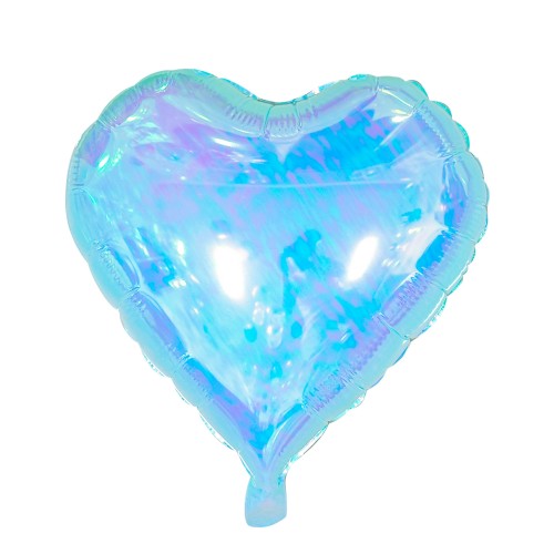 Folieballon hart mystiek blauw 18 inch