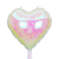 Folieballon hart iridescent parelmoer 18 inch