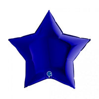 Folieballon stervorm - donkerblauw