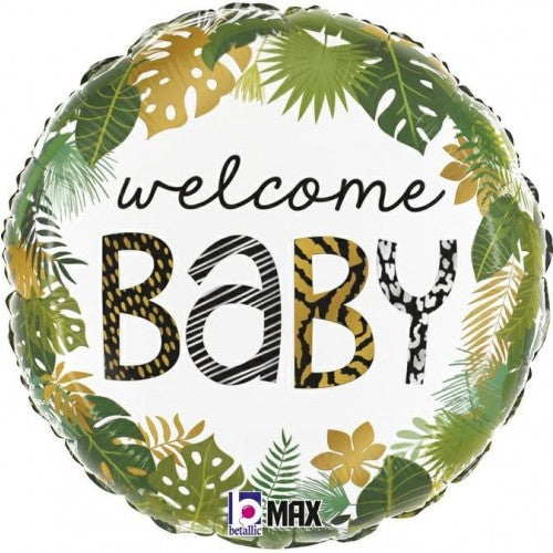 Folieballon "Welcome Baby" jungle