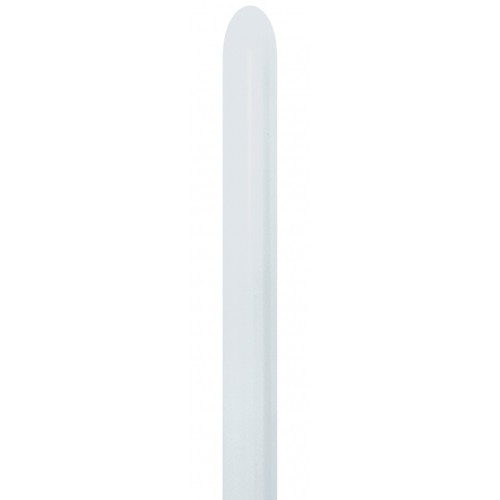 Latex modelleer ballon 10 stuks - white-005