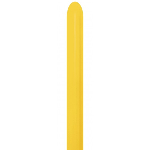 Latex modelleer ballon 10 stuks - yellow-020