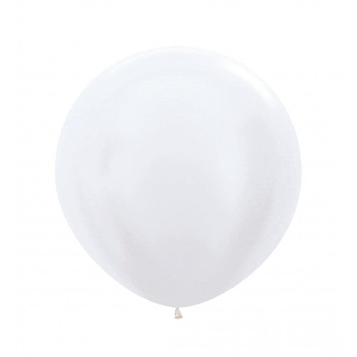 Latex ballon - pearl-white-405