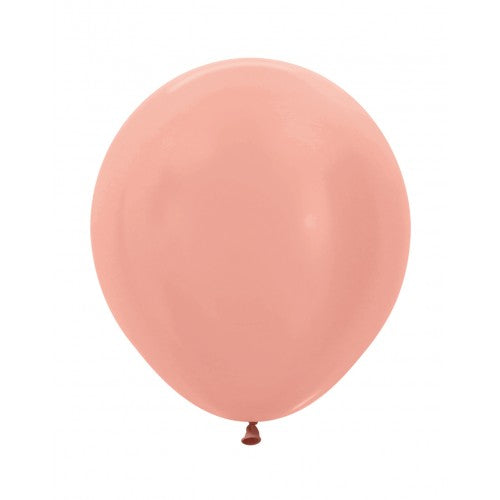 Latex ballon - metallic-rose-568