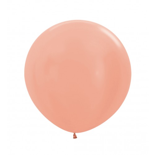 Latex ballon - metallic-rose-568