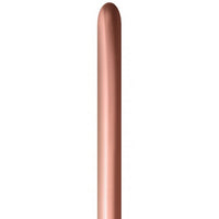 Latex modelleer ballon 10 stuks - reflex-rose-gold-968