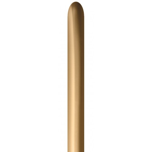 Latex modelleer ballon 10 stuks - reflex-gold-970