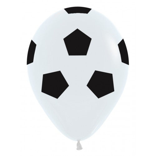 Latex ballon 5 stuks voetbal