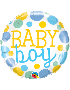 Folieballon "Baby Boy" stippen